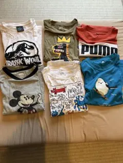 キッズTシャツ6枚セット（ジュラシック・ワールド、ミッキーなど）