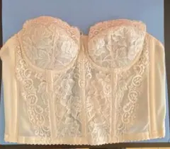 美品　ワコール　ビスチェ　アイボリー レース