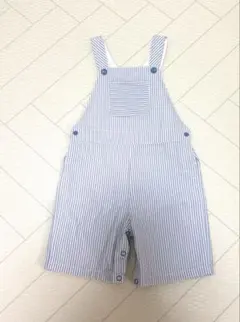 プチバトー　 オーバーオール　サロペット　24m86cm　水色