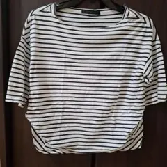 ストライプ ボートネック Tシャツのサムネイル