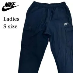NIKE ナイキ　カーゴパンツ　レディース　S グレー　ワンポイント　ロゴ