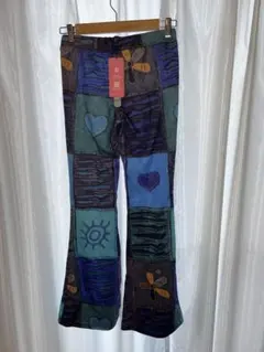 パッチワークデニム ゴム