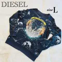 DIESEL ディーゼル グラフィック スウェットシャツ フェニックス 鳳凰 Lのサムネイル