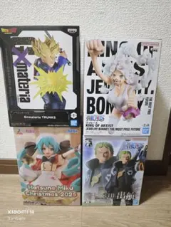 フィギュア 4点セット ドラゴンボール ワンピース 初音ミク