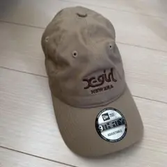 x-girl NEWERA ベージュキャップ