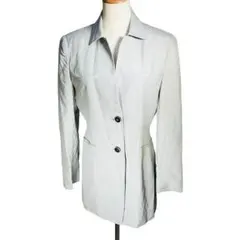 MARGON テーラードジャケット グレー シルク100％ 2つ釦 イタリア製