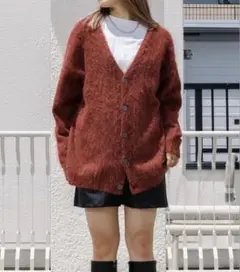 モヘアライクカーディガン Ellno Loset