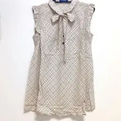 36 BURBERRY BLUE LABEL 胸元フリルの綿麻チュニックブラウス - メルカリ
