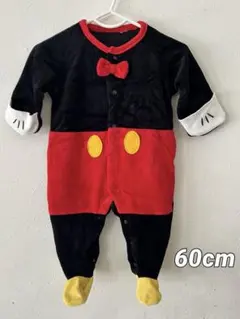 ミッキー風ロンパース なりきり　着ぐるみ 60cm【美品】