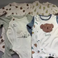 スヌーピー 長袖ロンパース など4点セット　60〜70cm