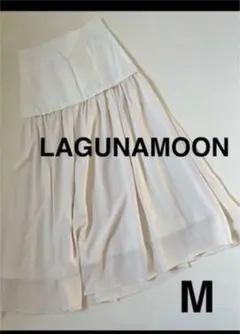 未使用　ラグナムーン　LAGUNAMOON ハイウエスト切り替えスカート　Mのサムネイル