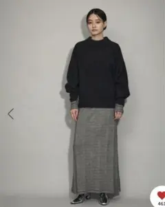 ADAM ET ROPÉ FEMME FOXWOOLミックス畦ニットプルオーバー