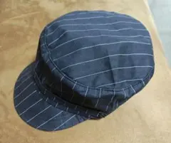 ワークキャップ ヒッコリー柄