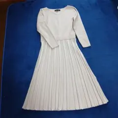 人気激安お得高級クイーンズコートロングベージュワンピ