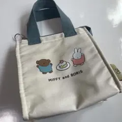 ミッフィー 保冷ランチトートバック　ミッフィー＆ボリス＆ケーキのサムネイル
