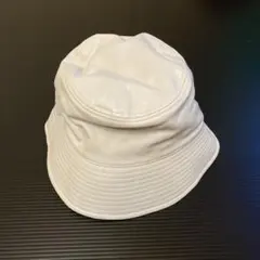 未使用　バケットハット　白