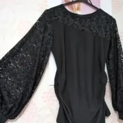 社交ダンストップㇲバルーン袖