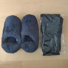 2点セット スリッパ 24cm 裏起毛スパッツ Sサイズ プレゼント