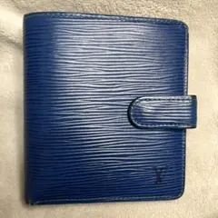 Louis Vuitton エピ 二つ折り財布 ネイビー