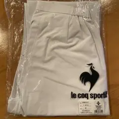 357-M-白下 le coq sportif 看護衣ホワイトズボン Mサイズのサムネイル