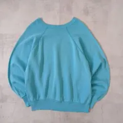 90s USA製　Pannill　無地　スウェット　ラグラン　M　ボックス　短丈