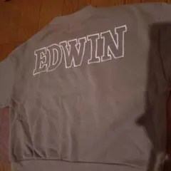 EDWIN ベージュ トレーナー ポケット付き