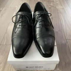 超美品スーツセレクトSUIT SELECT黒フォーマルシューズ25 cmビジネス