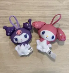マクドナルド マイメロディとクロミ ぬいぐるみ ストラップ付き