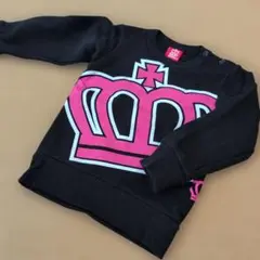 BABY DOLL 王冠プリント トレーナー 90
