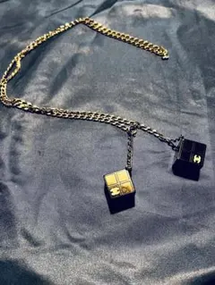 ✨極希少✨ CHANEL シャネル キューブ型 チェーンベルト ネックレス 