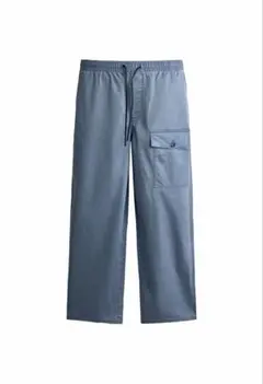 リラックスフィット カーゴパンツ ZARA 新品 S ブルーマール