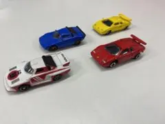 スポーツカー風ミニカー4台セット