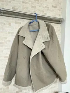 Niko and…ムートンコート ベージュ リバーシブル