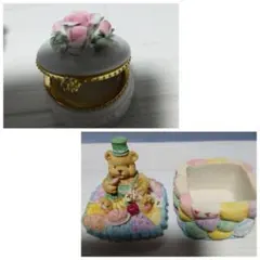 ORCHID DESIGNS ポーセリンボックス ピルケース 小物入れ 英国製
