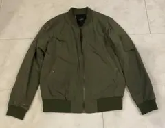 SPINNS カーキ MA-1風 ブルゾン ジャケット