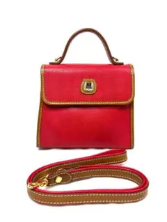 LANCEL（ランセル） ヴィンテージ　2way ミニショルダーバッグ レッド