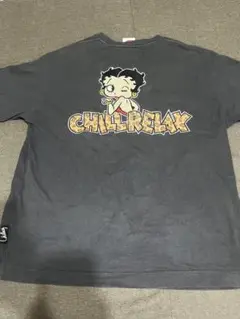 Betty Boop CHILL RELAX Tシャツ ブラック