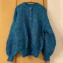 古着　モヘアニットカーディガン