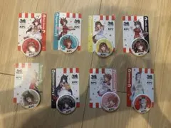 ウマ娘 ケンタッキー コラボ 缶バッジとカードの8種セット