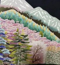 [逸品]　加賀友禅　留袖　端切れ✩109