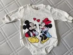 futafuta フタフタ　ミッキー ミニー ロンパース 70cm