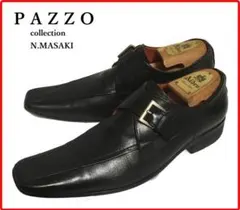 パッゾ  革靴  ブラック 25.5cm  スワールトゥ