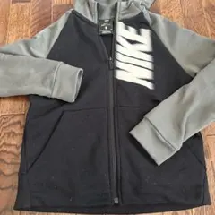 Nike Dri-FIT パーカー S ブラック/グレー　キッズ