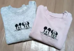 UNIQLO　ミッキー ミニー トレーナー 2点セット　80サイズ90サイズ