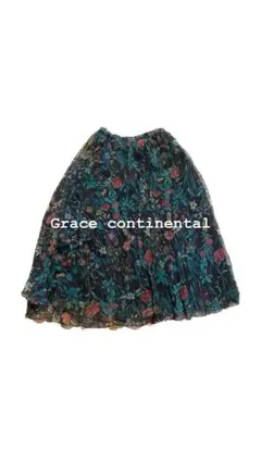 最終値下げ！24時Grace continental 花柄プリーツスカート♡のサムネイル