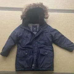 【最終値下げ】GAP KIDS ネイビー フード付コート S
