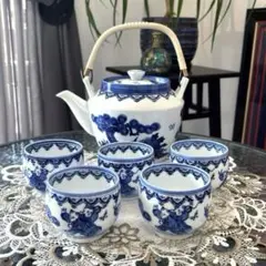 有田焼 鍋島 瀬兵 唐子 急須 茶碗 茶器セット