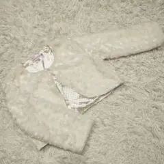 極美品　キャサリンコテージ　ファーボレロ　150　長袖　オフホワイト