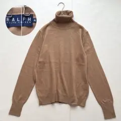 RALPH LAUREN カシミヤ タートルネックニット M キャメル ベージュ