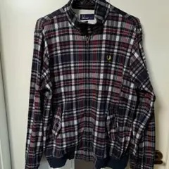 FRED PERRY チェック柄ジャケット Lサイズ スイングトップ ハリントン